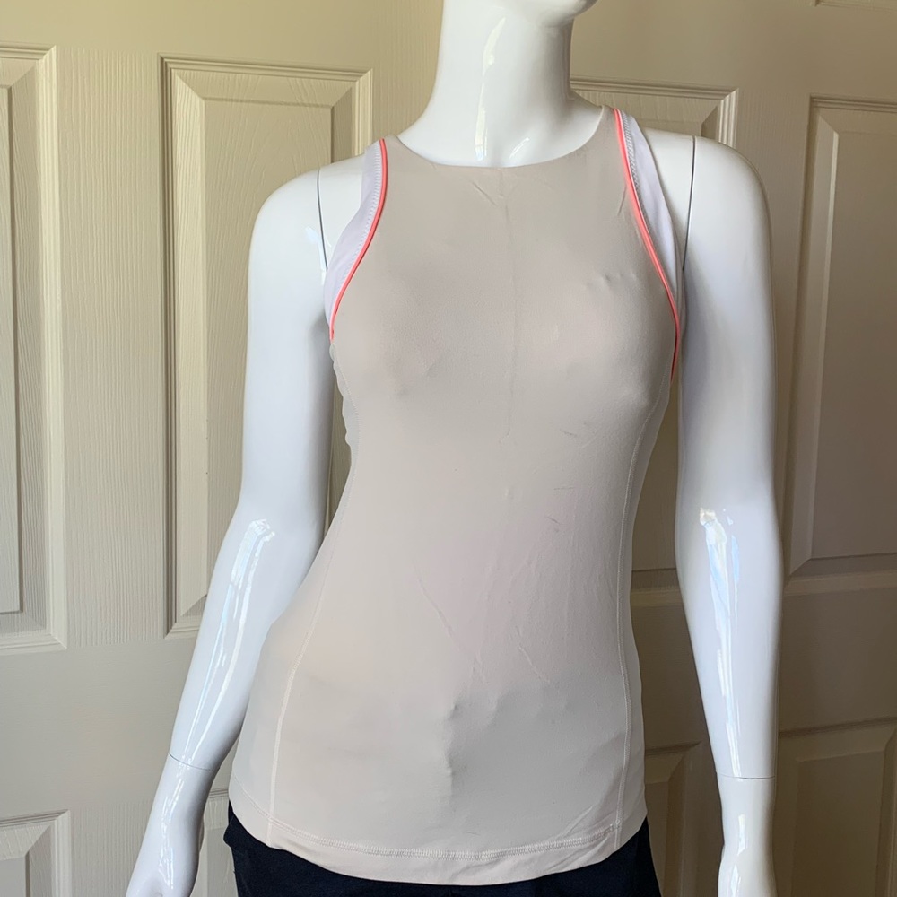Lululemon - Orange / beige tank top (Size 6)